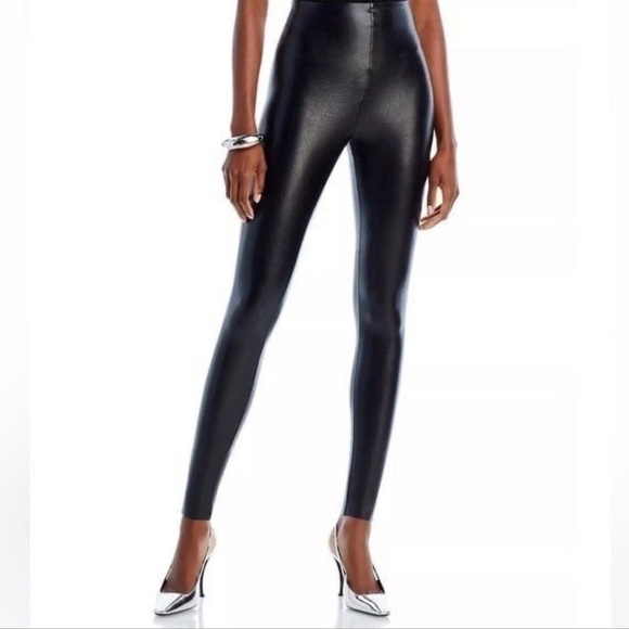 🌻NEW COMMANDO Black Perfect Control Faux Leather Leggings Size 3X - Picture 1 of 10